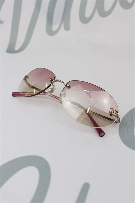 chanel pink round sunglasses|vintage Chanel sunglasses.